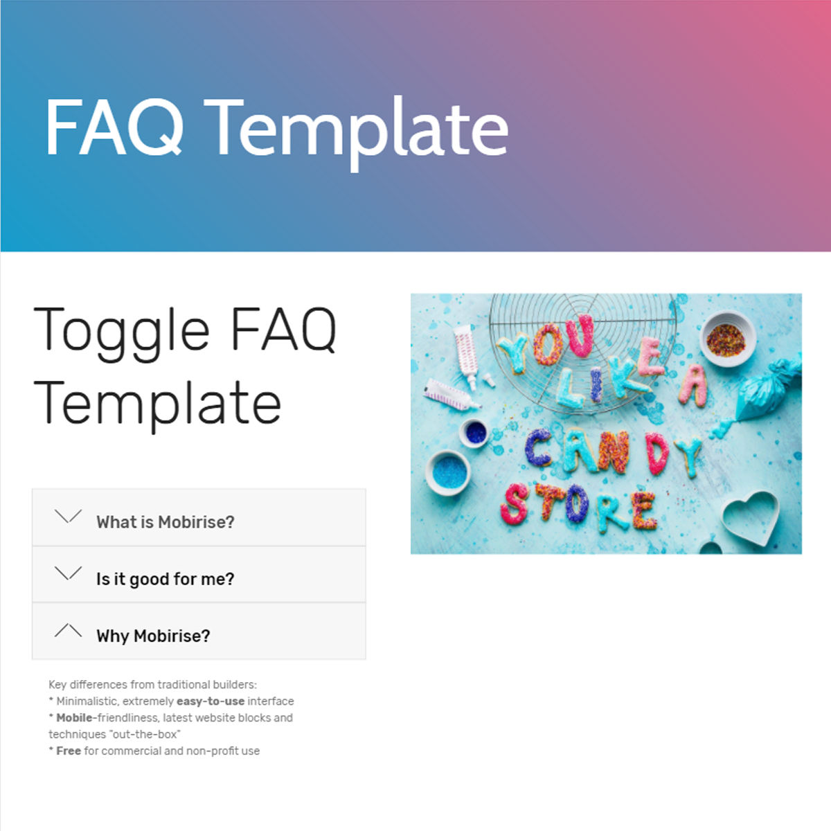 Bootstrap FAQ Template – Free Download