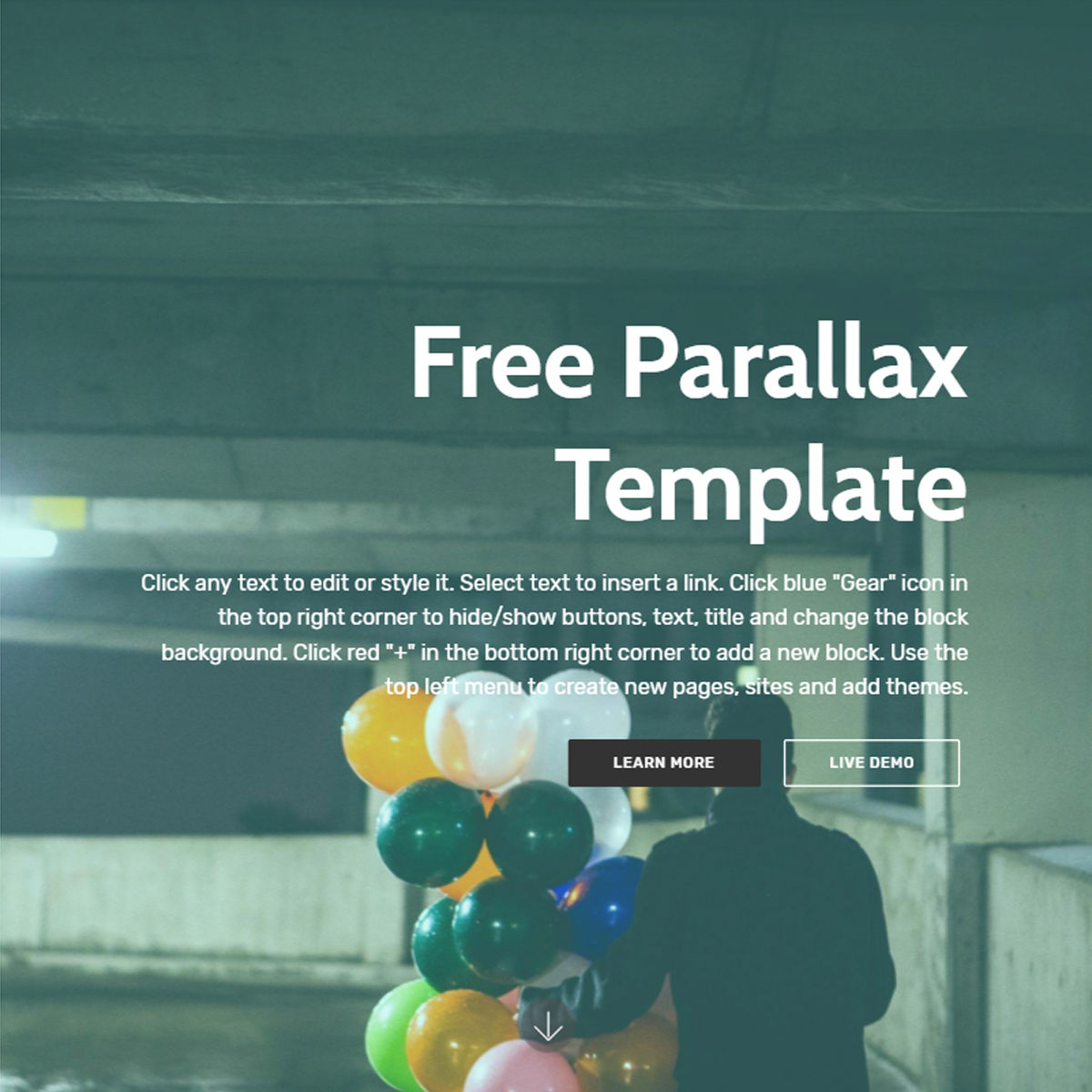 Bootstrap Parallax Template – Free Download